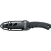 MAC Coltellerie diving knife with black protective sheath featuring ventilation holes and retention system