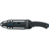 MAC Coltellerie TORPEDO knife with black tactical sheath featuring multiple attachment points and cutouts