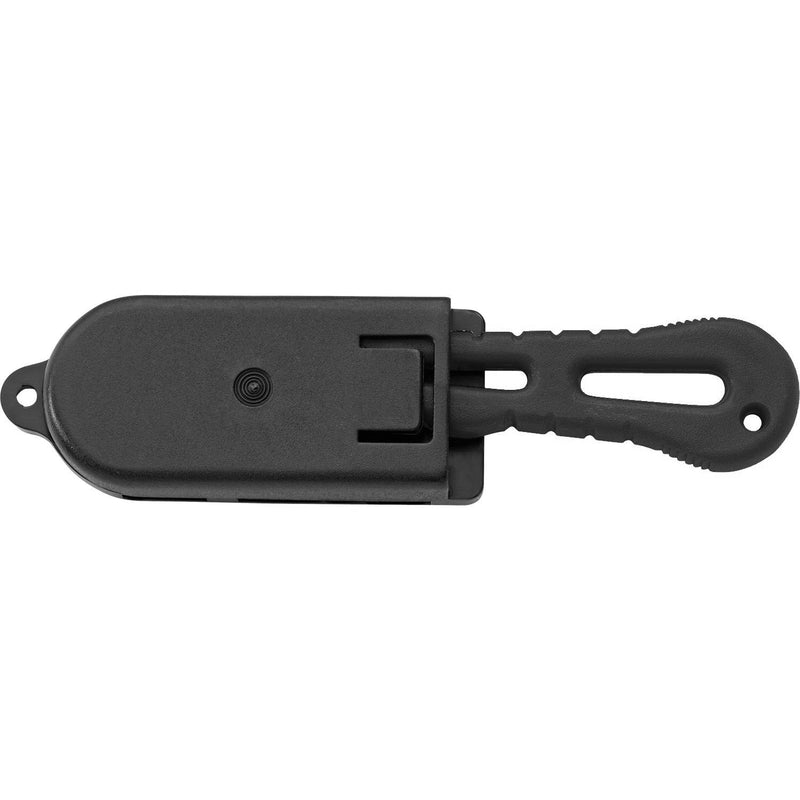 MAC Coltellerie black hook knife with protective sheath/cover attached