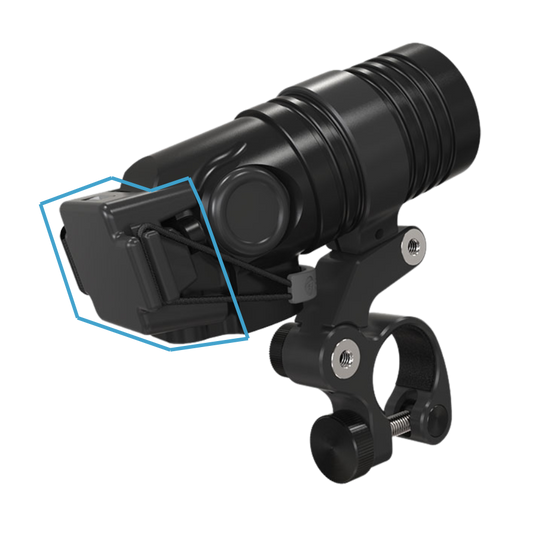 Shearwater NERD 2 Dive Computer – Charging with Bungee Clip Mount Attached