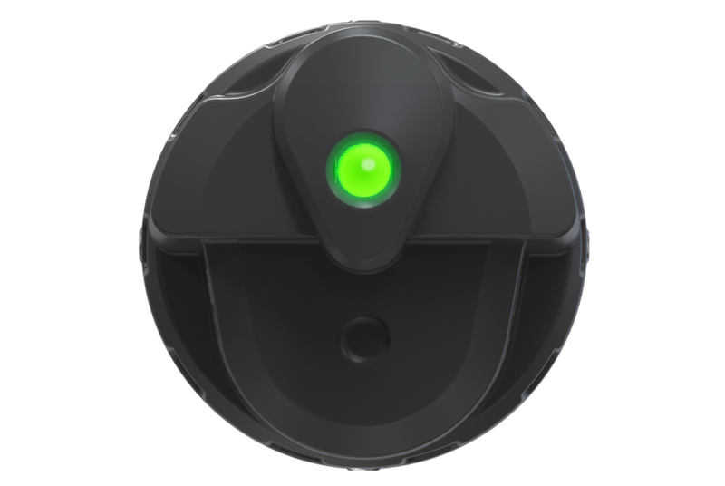 Shearwater Orthostatic Top View – Green Dive Computer with Screen Display