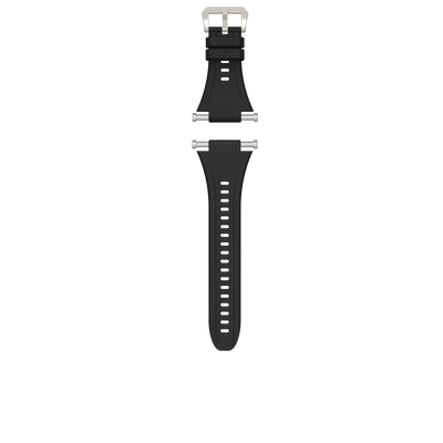 Shearwater PTX 170mm Black Dive Strap – Durable Rubber Wristband