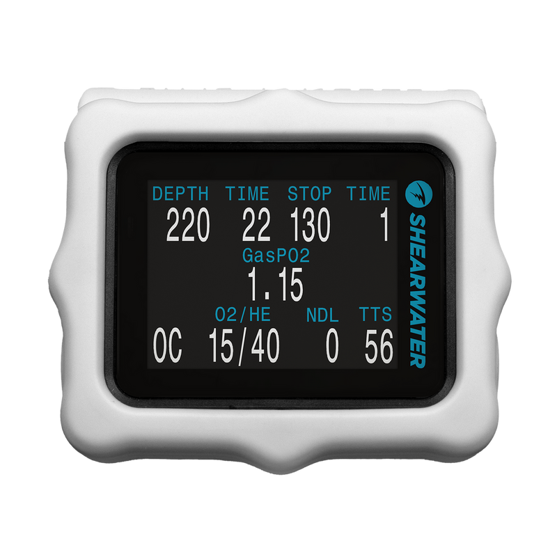 Shearwater Perdix White Silicone Strap – Flexible Dive Computer Wristband