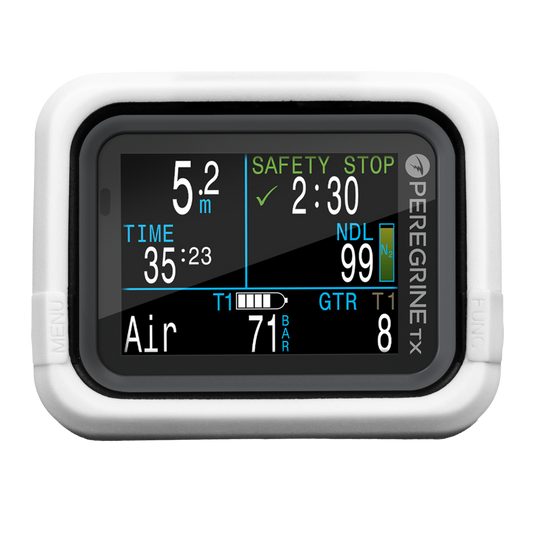 Shearwater Peregrine White Silicone Strap – Bright White Flexible Dive Wristband