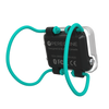 Shearwater Peregrine Dive Computer – Rear Perspective with Short Teal Shock Cord