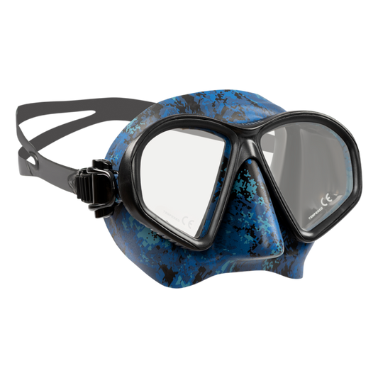 Oceanic Predator Mask (Camo) – Low-Volume Spearfishing Dive Mask Product Photo