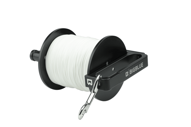 Dive Reel with 400m Line, Heavy-Duty Underwater Navigation Reel for Technical and Cave Diving