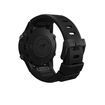 Shearwater Tern TX Dive Computer – Rear Isometric View in Black