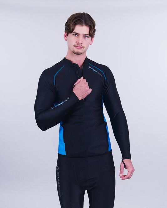 Sharkskin Chillproof Long Sleeve Chest Zip Top (Men's)