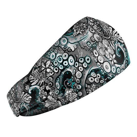 Eco-Friendly Electric Blue Octofloral Scuba Headband