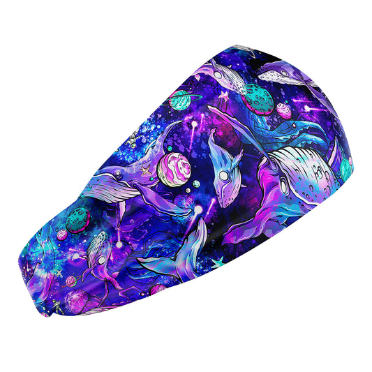 Eco-friendly Cosmic Whale Scuba Headband