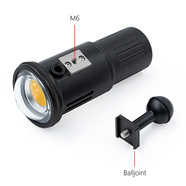 DIVEVOLK SL120 Professional Underwater Video Light 12000 Lumens