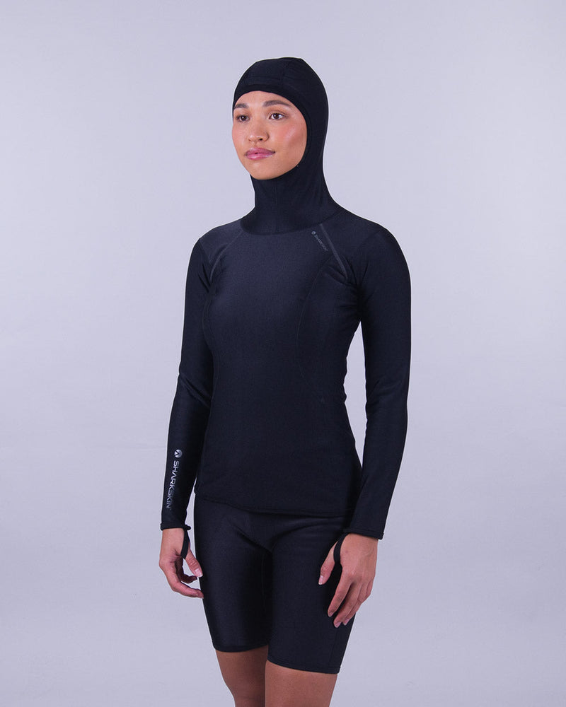 Sharkskin Chillproof Long Sleeve with Hood (Women's)