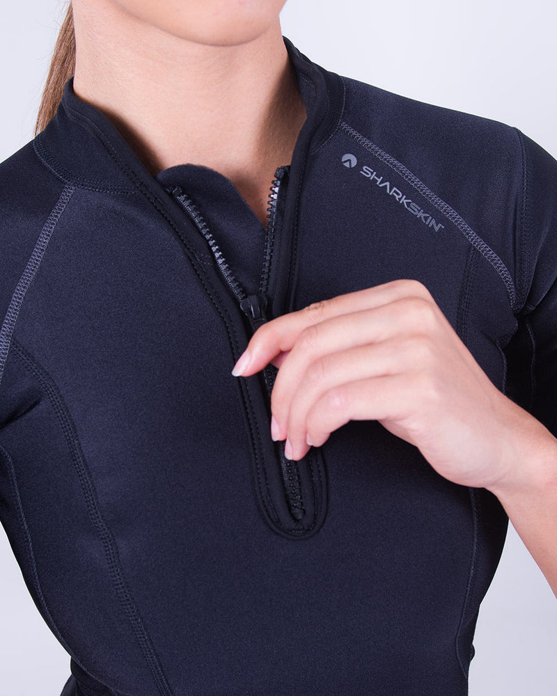Sharkskin Chillproof Short Sleeve Chest Zip (Women's)