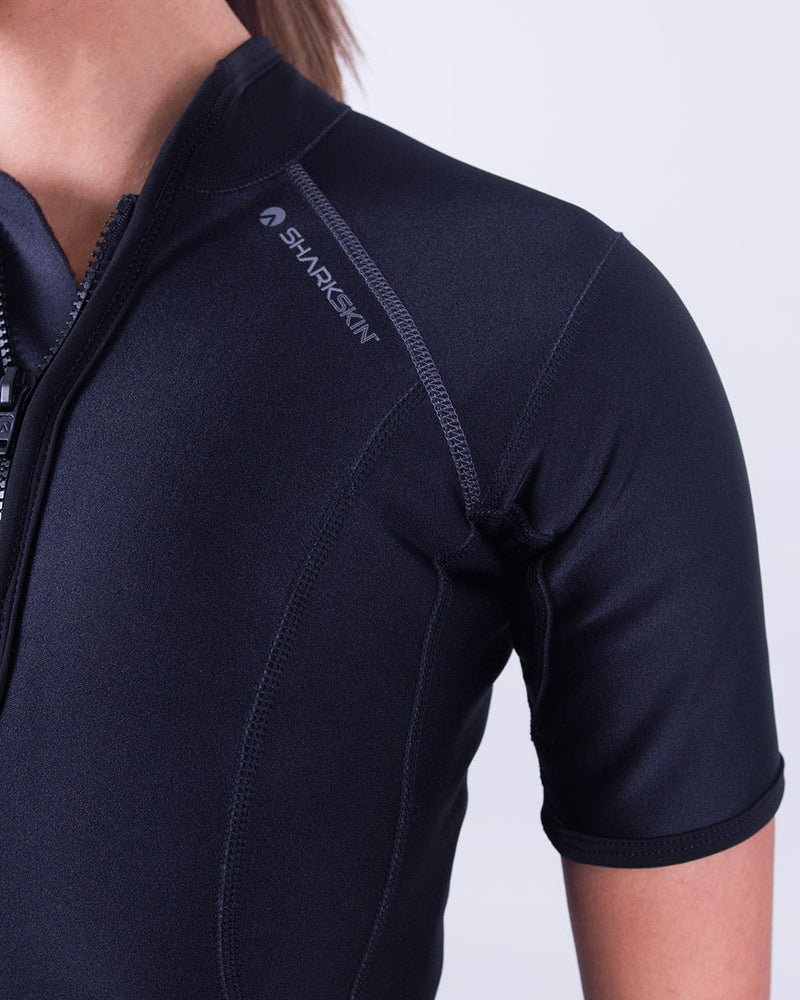 Sharkskin Chillproof Short Sleeve Chest Zip (Women's)