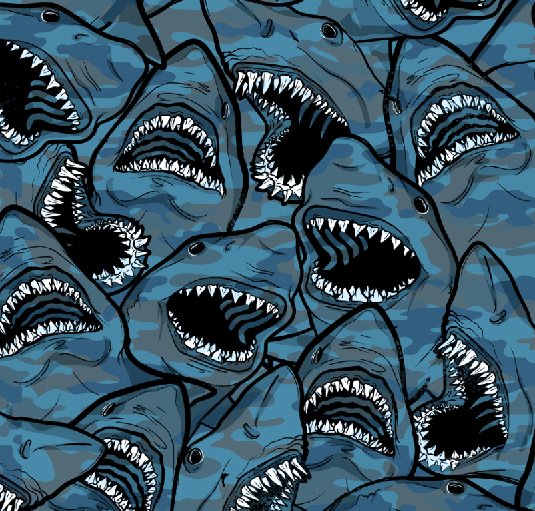 Mens Shark Camo