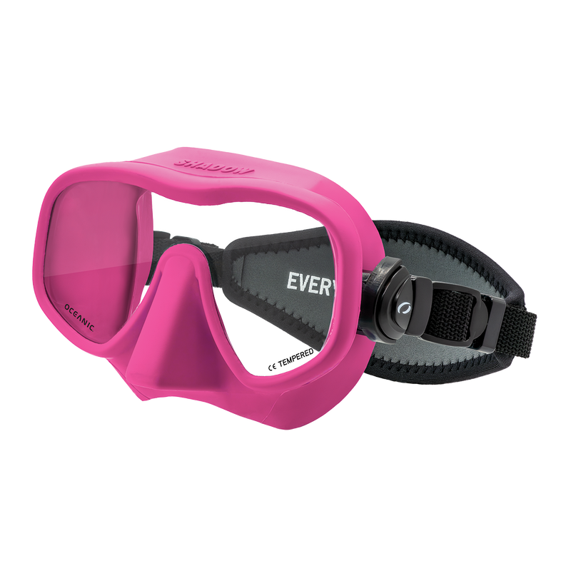 Oceanic Shadow Mask with Neo Strap – Frameless Dive Mask Product Photo