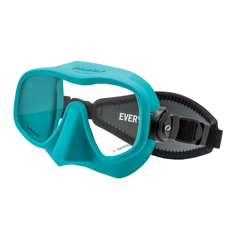 Oceanic Shadow Mask with Neo Strap – Frameless Dive Mask Product Photo