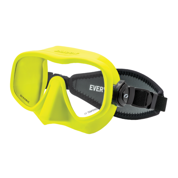 Oceanic Shadow Mask with Neo Strap – Frameless Dive Mask Product Photo