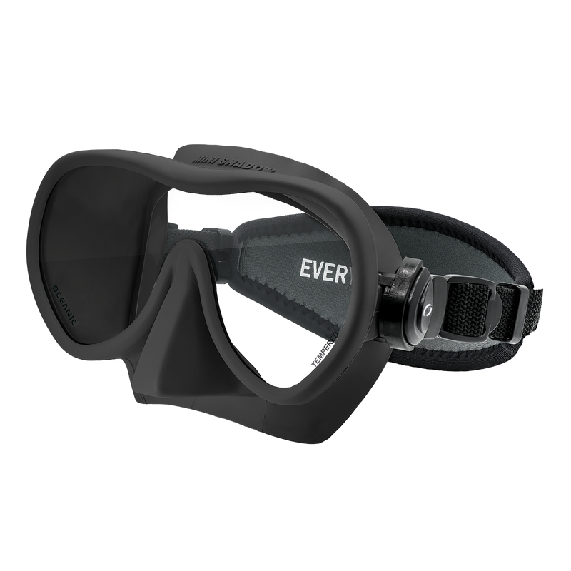 Oceanic Mini Shadow Mask (Ice) with Neo Strap – Frameless Dive Mask Product Photo