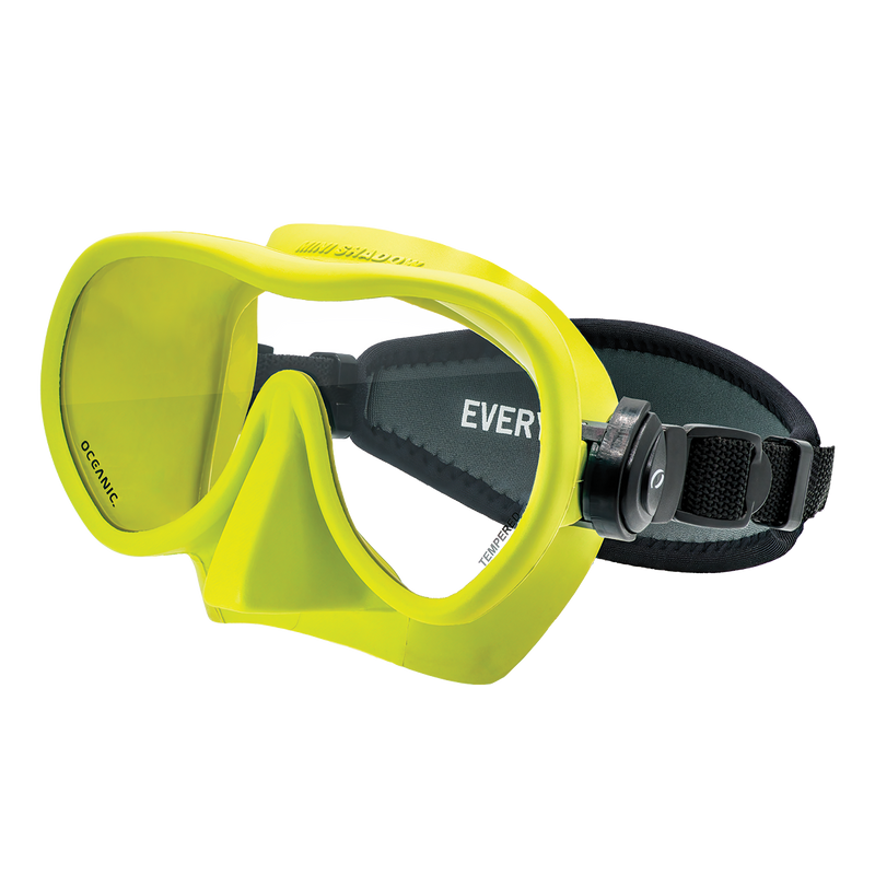 Oceanic Mini Shadow Mask (Ice) with Neo Strap – Frameless Dive Mask Product Photo