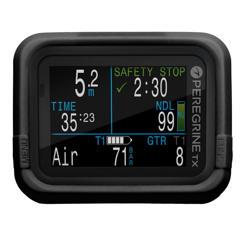 Shearwater Peregrine Black Silicone Strap – Durable Flexible Dive Wristband