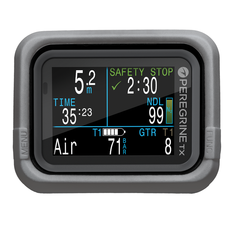 Shearwater Peregrine Grey Silicone Strap – Flexible Dive Computer Wristband