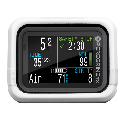 Shearwater Peregrine White Silicone Strap – Bright White Flexible Dive Wristband