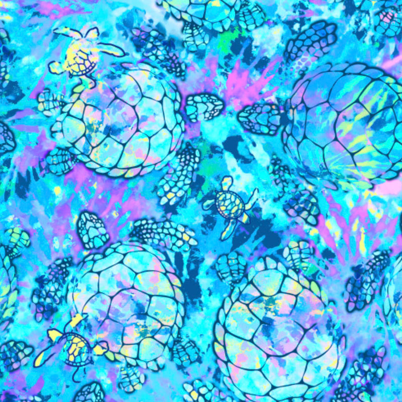 Zip-Up Turtle Tie Dye