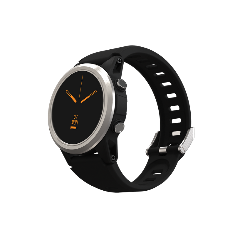 Shearwater Tern Dive Computer – Isometric Left View with Display On