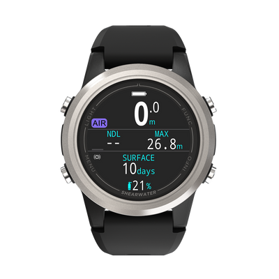 Shearwater Tern Dive Computer – Front View with Updated Icon Display