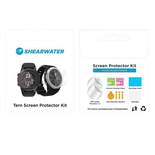 Shearwater Tern Screen Protector Kit – Protective Film and Applicator for Dive Computer