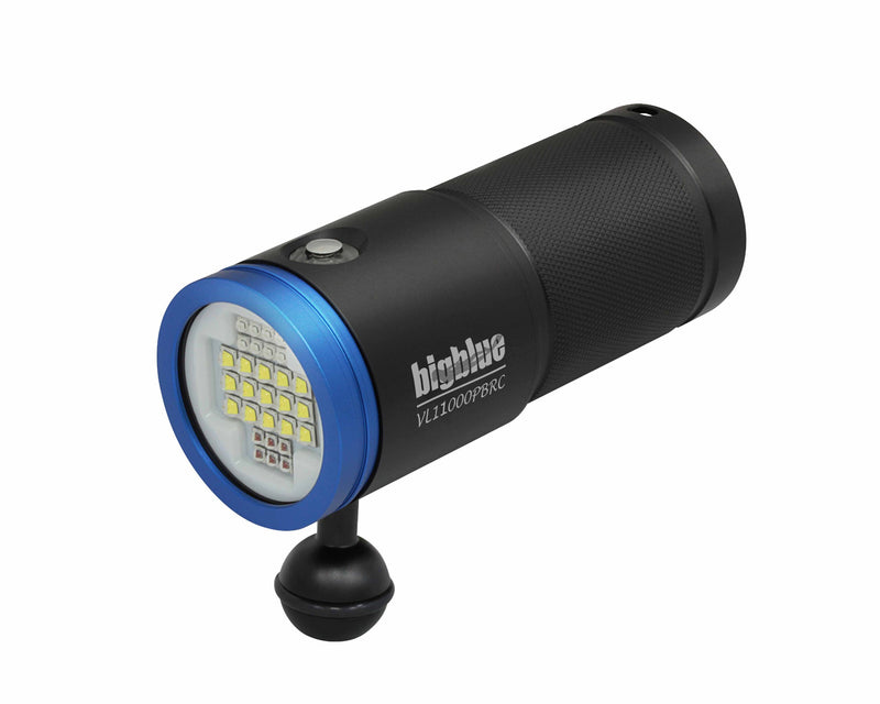 11000 Lumen Video Light Plus Blue RC Ready, Wide Beam Underwater Illumination, Scuba Photography Gear