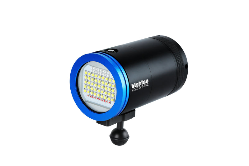 36000 Lumen Pro Video Light Built In Blue and Red LED Remote Control Ready, Wide Beam Underwater Illumination, Scuba Photography Gear
