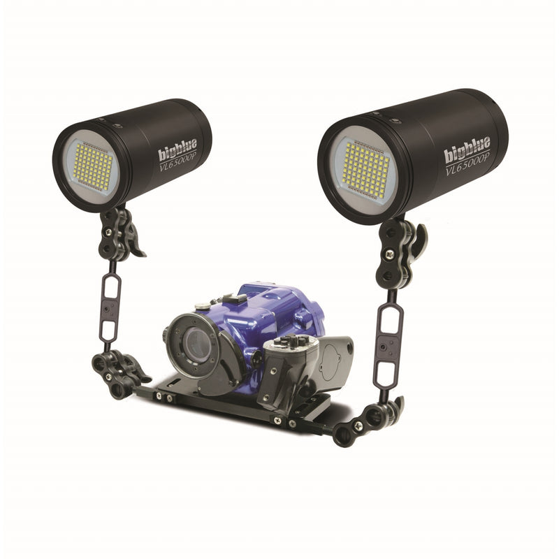 65000 Lumen Pro Video Light, Ultra Bright Underwater Filming Light, Professional Wide Beam Scuba Photography Gear
