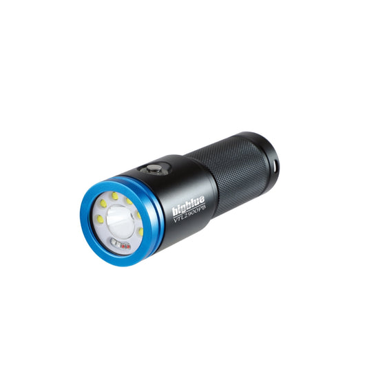 2900 Lumen Dual Beam Compact Light Built In Blue and Red, Versatile Underwater Illumination, Dive Accessory