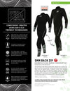 Phantom 5mm Quantum Stretch Back Zip Full