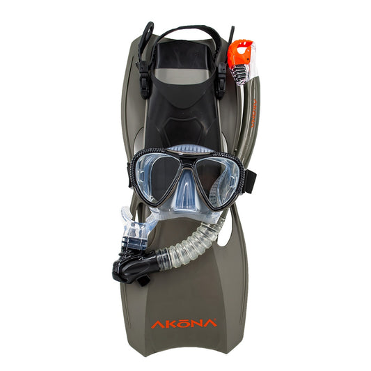 Adult Mask, Snorkel, Fin Set-Scuba Schools of America