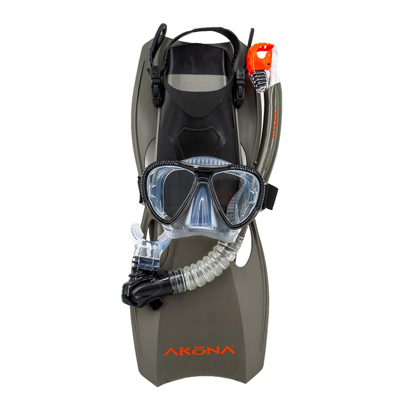 Adult Mask, Snorkel, Fin Set-Scuba Schools of America