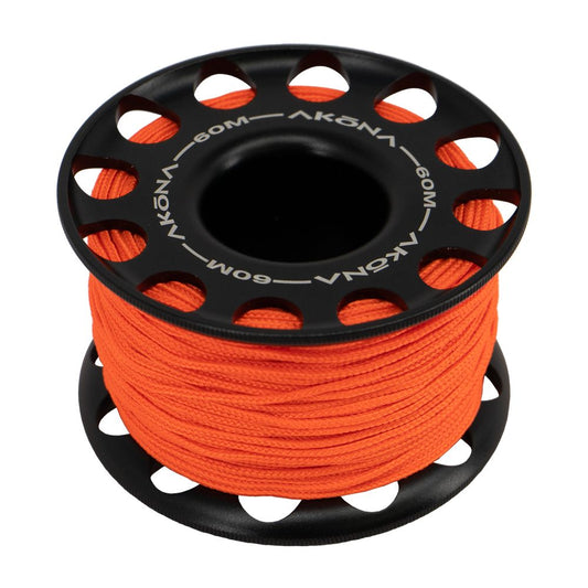 Aluminum Spool 60M / 200FT Black-Scuba Schools of America