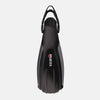 Black diving fin with Mares branding on a white background