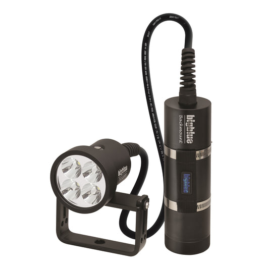 Backmount Cave and Tech Light, 5200 Lumen Narrow Beam for Deep Technical Diving-Scuba Schools of America