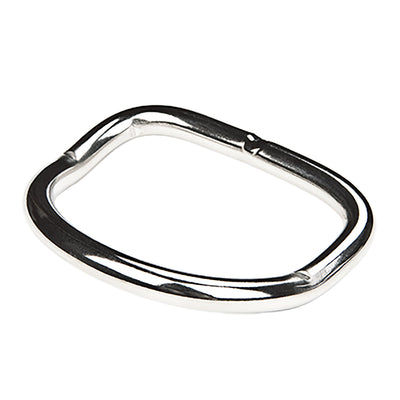 XDEEP Bent D-Ring – 6 mm thick stainless steel curved ring for streamlined scuba BCD rigging