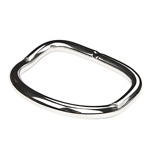 XDEEP Bent D-Ring – 6 mm thick stainless steel curved ring for streamlined scuba BCD rigging