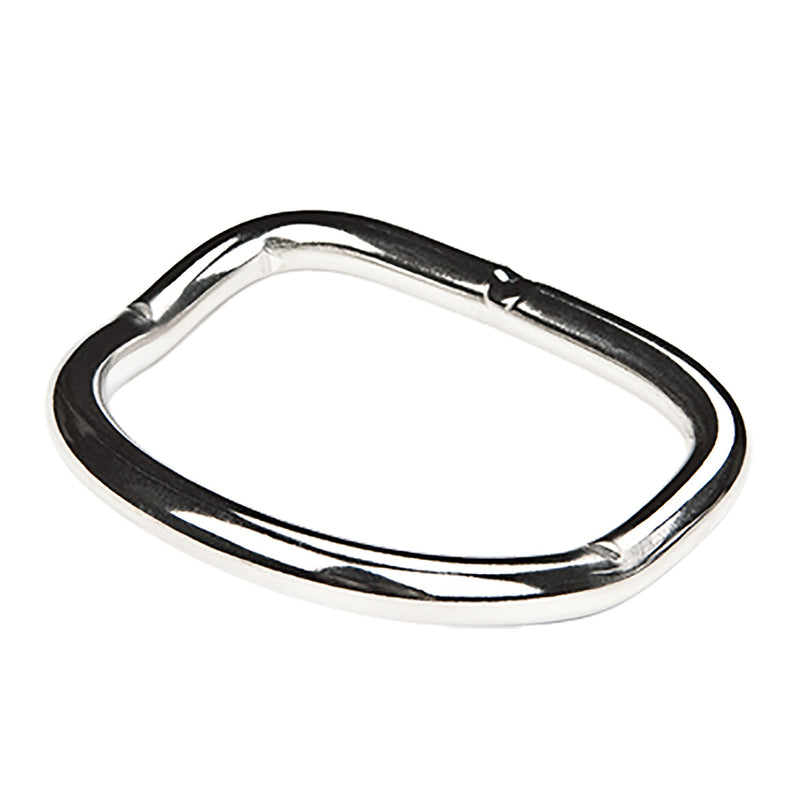 XDEEP Bent D-Ring – 6 mm thick stainless steel curved ring for streamlined scuba BCD rigging