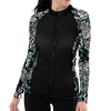 Zip-Up Blue Octofloral