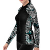 Zip-Up Blue Octofloral