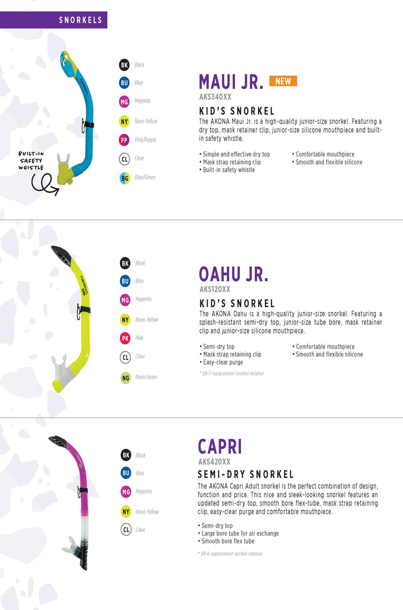 Capri Semi-Dry Snorkel-Scuba Schools of America