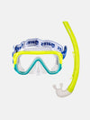 Combo KEEWEE Jr Snorkel Gear, Soft-Seal Silicone Mask and Splash-Guard Snorkel-Scuba Schools of America