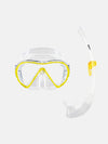 Combo VENTO Snorkel Gear, Soft-Seal Silicone Mask and Splash-Guard Snorkel for Recreational Swimmers-Scuba Schools of America